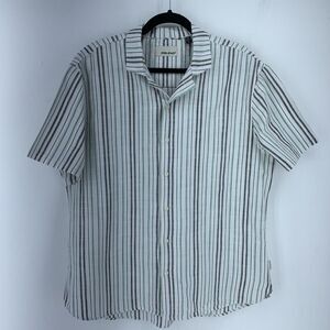 Blend Company Mens XL Button Up Shirt Stripes Preppy Casual Beach Vacation Skate